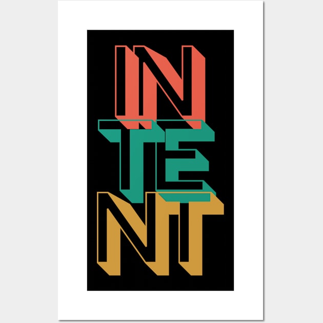 Retro Intent Wall Art by Rev Store